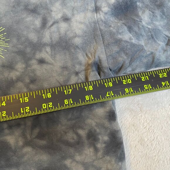 Vans Mens T-Shirt Medium Tie-Dye Gray & Black Short-Sleeve With Yellow Embroider - Picture 8 of 12